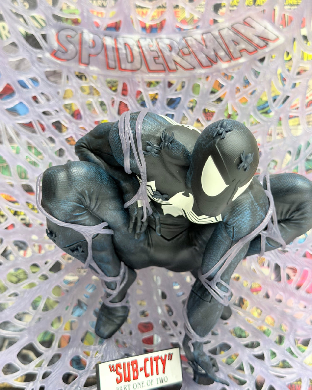 McFarlane Marvel Spider-Man Black Suit 1:6 Scale Collectible | Platinum Edition | B Grade